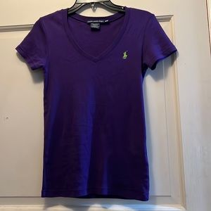 Ralph Lauren knit purple shirt